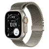 Apple Watch Series Ultra 3 49mm Natural Titanium Case with Natural Titanium Milanese Loop L