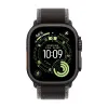 Apple Watch Series Ultra 3 49mm Black Titanium Case with Black/Charcoal Trail Loop M/L