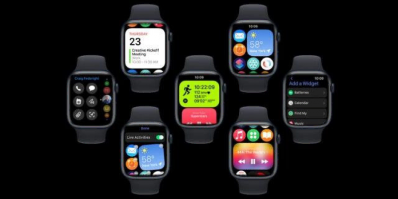 В Сети появился концепт watchOS 10 с обновлённым главным экраном